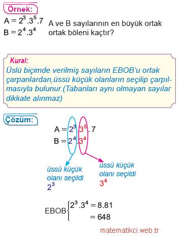 8.Sınıf Matematik En Büyük Ortak Bölen (EBOB) Konu Anlatımı-3