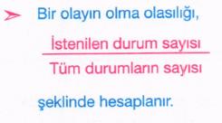 Basit Bir Olayın Olma Olasılığını Hesaplama