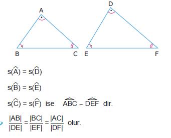Açı – Açı – Açı (A.A.A) Benzerliği