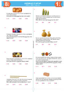 8.Sınıf Matematik EBOB-EKOK Problemleri Testi indir
