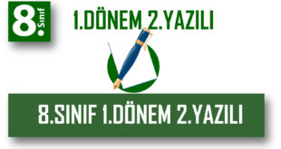 8.sınıf 1.dönem 2.yazılı indir