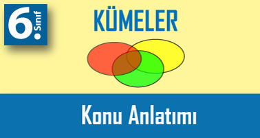6.Sınıf Kümeler ile İlgili Temel Kavramlar Konu Anlatımı