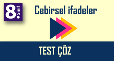 8.Sınıf Basit Cebirsel İfadeler Testi Çöz