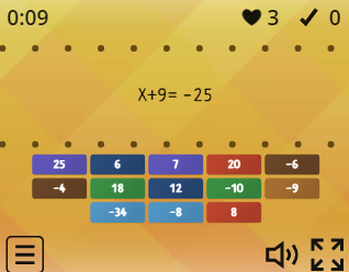 7.Sınıf Denklem Çöz Oyunu